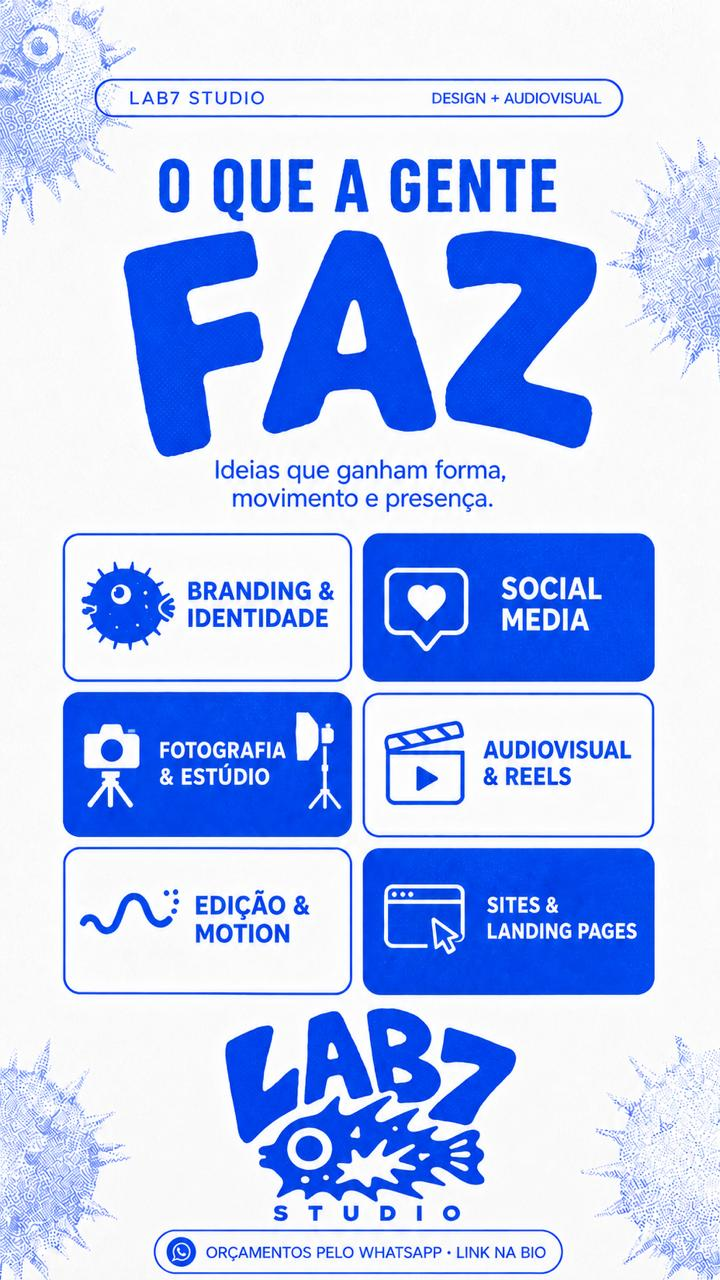 Os seis serviços da Lab7 Studio